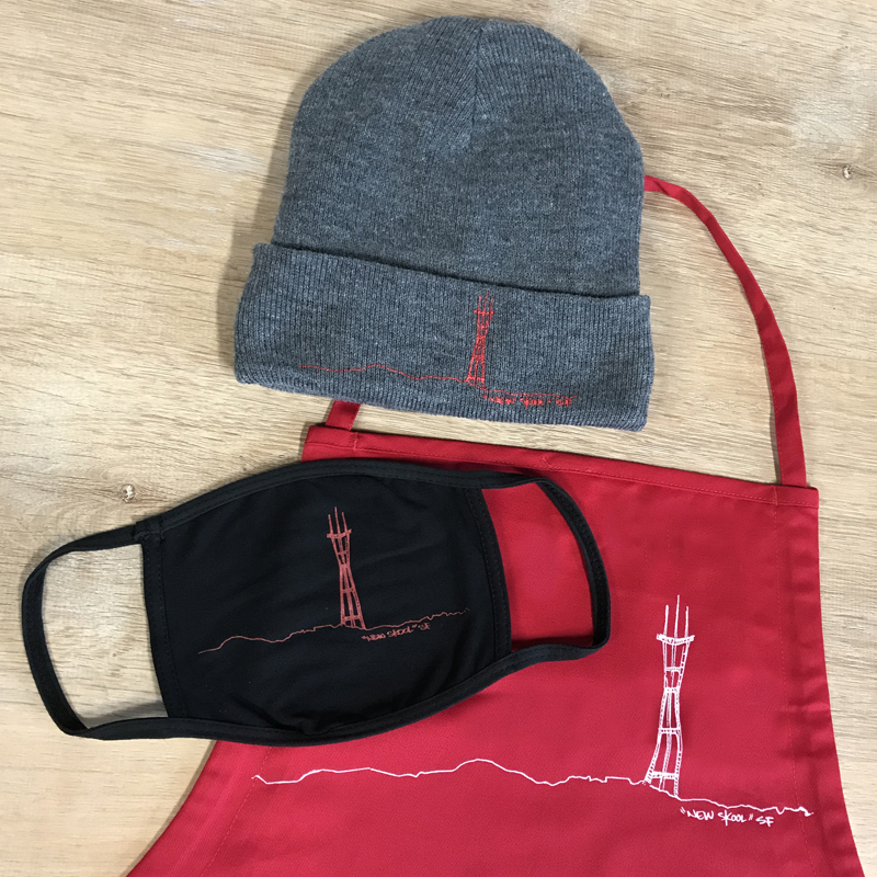 low res mask apron beanie sutro